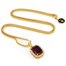 Load image into Gallery viewer, 14K Gold Ruby Crown Julz Necklace