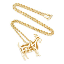 Load image into Gallery viewer, Notorious B.I.G. x King Ice - 14K Solid Gold Diamond G.O.A.T. Necklace