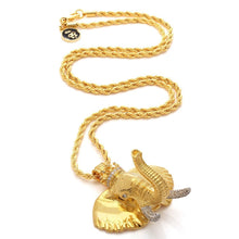 Load image into Gallery viewer, The 14K Gold Elephant Necklace - Designed by Snoop Dogg x King Ice