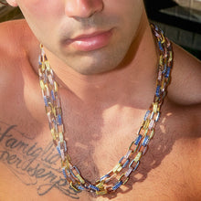 Load image into Gallery viewer, Tri-Colored Barrier Link Chain