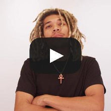 Load image into Gallery viewer, The Red Evil Eye Ankh Cross