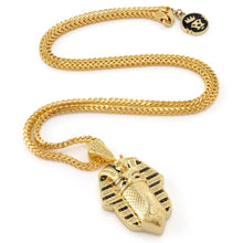 Load image into Gallery viewer, 14K Gold Multi CZ Bandana Pharaoh Necklace