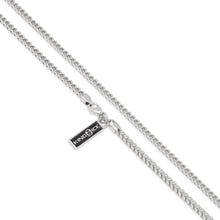 Load image into Gallery viewer, 2.5mm White Gold Stainless Steel Franco Choker Set