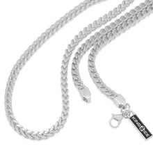 Load image into Gallery viewer, 4mm White Gold Stainless Steel Franco Choker Set