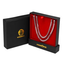 Load image into Gallery viewer, 6mm White Gold Stainless Steel Franco Choker Set