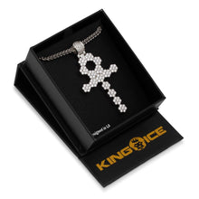 Load image into Gallery viewer, The White Gold Ankh Cross Necklace