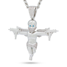 Load image into Gallery viewer, XL Dual Uzi Angel Necklace