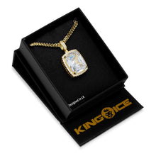 Load image into Gallery viewer, 14K Gold Clear Crown Julz Necklace
