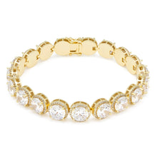 Load image into Gallery viewer, The 14K Gold Round Cut Tennis Bracelet
