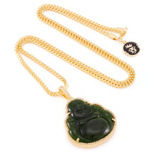 Load image into Gallery viewer, The 14K Gold Jade Buddha Necklace
