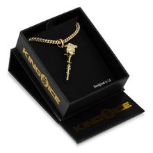 Load image into Gallery viewer, The 14K Gold Rose Necklace
