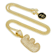 Load image into Gallery viewer, The Bubble Letter E Necklace
