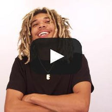 Load image into Gallery viewer, The Bubble Letter E Necklace
