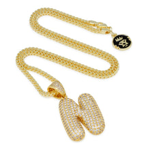 Load image into Gallery viewer, The Bubble Letter N Necklace
