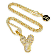 Load image into Gallery viewer, The Bubble Letter Y Necklace
