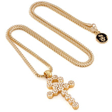 Load image into Gallery viewer, The Cluster Ankh Key Cross Necklace
