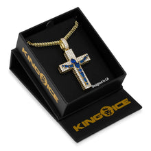 Load image into Gallery viewer, The Tanzanite Crucifix Cross Necklace

