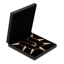 Load image into Gallery viewer, Tiger-Eye Wakanda Inspired Necklace
