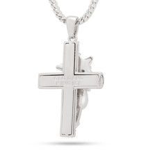 Load image into Gallery viewer, Chief Keef x King Ice - Glo Life Cross Necklace
