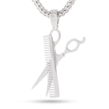 Load image into Gallery viewer, Comb and Scissors Necklace
