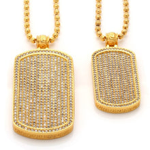 Load image into Gallery viewer, The Gold Dog Tag Necklace - Designed by Snoop Dogg x King Ice
