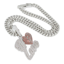 Load image into Gallery viewer, NLE Choppa x King Ice - Red No Love Necklace
