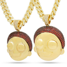 Load image into Gallery viewer, Rick and Morty x King Ice - XL Good Morty Necklace
