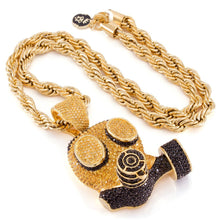 Load image into Gallery viewer, The 14K Gold Gas Mask Necklace
