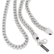 Load image into Gallery viewer, 6mm White Gold Stainless Steel Franco Choker Set
