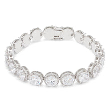 Load image into Gallery viewer, The White Gold Round Cut Tennis Bracelet
