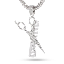 Load image into Gallery viewer, Comb and Scissors Necklace
