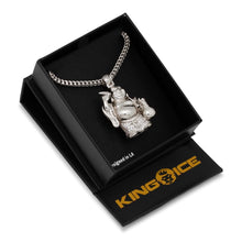 Load image into Gallery viewer, The CZ Laughing Buddha Necklace
