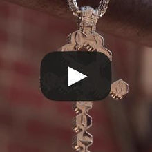 Load image into Gallery viewer, The White Gold Ankh Cross Necklace
