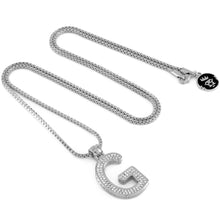 Load image into Gallery viewer, White Gold Letter &quot;G&quot; Necklace
