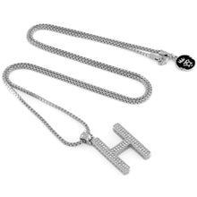 Load image into Gallery viewer, White Gold Letter &quot;H&quot; Necklace
