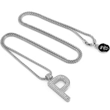 Load image into Gallery viewer, White Gold Letter &quot;P&quot; Necklace
